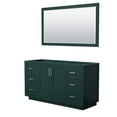 thumbnail image 1 of Wyndham Collection Miranda 60" Wood Single Bathroom Vanity in Green/Nickel Trim, 1 of 5