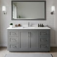 thumbnail image 1 of Wyndham Collection Miranda 66" Wood Single Bathroom Vanity in Gray/Nickel, 1 of 7