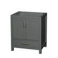 thumbnail image 1 of Wyndham Collection Sheffield 29" No Sink Wood Single Bathroom Vanity in Gray, 1 of 7