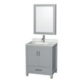 thumbnail image 1 of Wyndham Collection Sheffield 30" Cabinet Wood Single Bathroom Vanity in Gray, 1 of 3