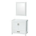 thumbnail image 1 of Wyndham Collection Sheffield 35" No-Sink Wood Single Bathroom Vanity in White, 1 of 7