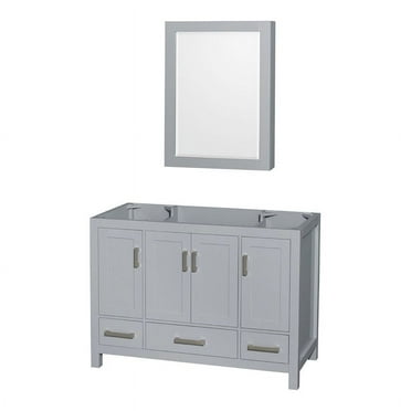 Wyndham Collection Sheffield 47" Cabinet Wood Single Bathroom Vanity in Gray