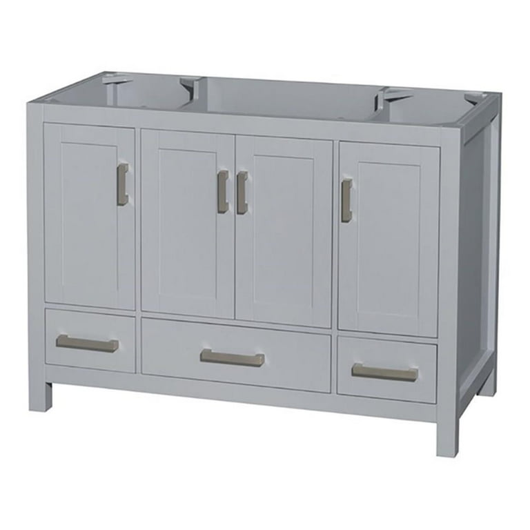 Wyndham Collection Sheffield 47-in Dark Gray Bathroom Vanity Cabinet Wyndham Collection Sheffield 47-in Dark Gray Bathroom Vanity Cabinet