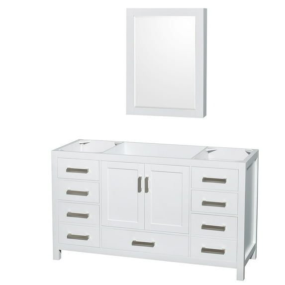 Wyndham Collection Wcs141460ssxxmed Sheffield 60" Single Free Standing Vanity Cabinet -