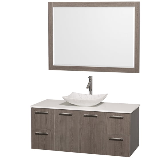 Wyndham Collection WCR410048SGOWSGS6M46 48 in. Single Bathro