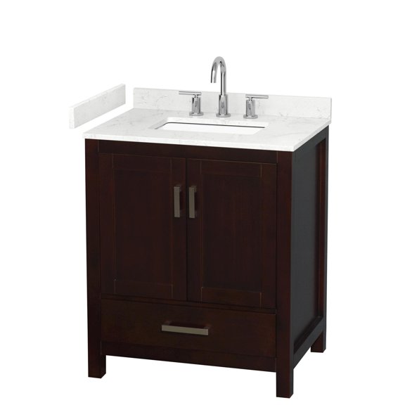 Wyndham Collection WCS141430SESC2US3MXX Sheffield 30" Free Standing Single Basin Vanity