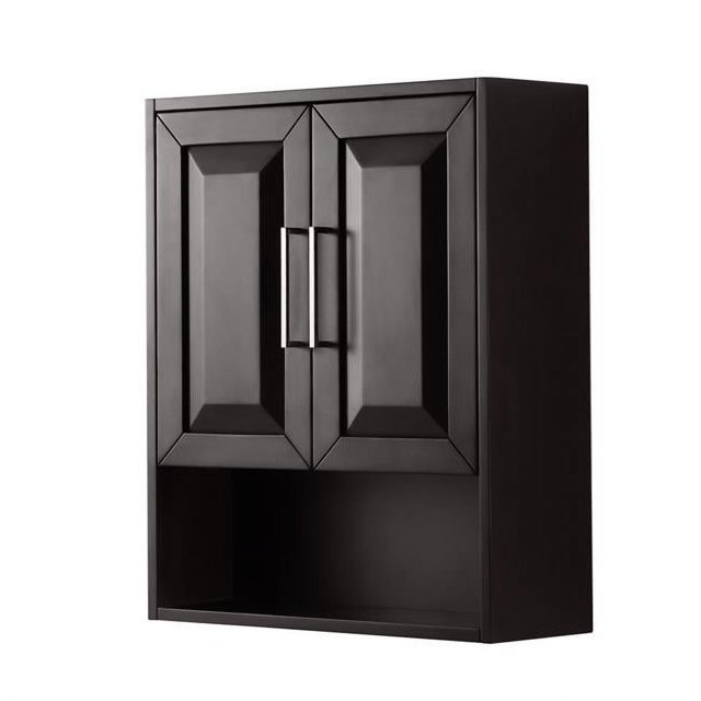 Wyndham Collection WCV2525WCDE WallMounted Storage Dark