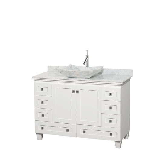 Wyndham Collection WCV800048SWHCMGS3MXX 48 in. Single Bathro