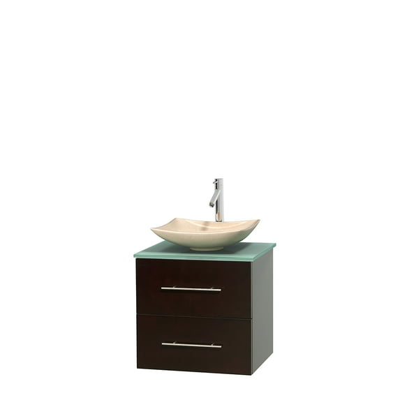 Wyndham Collection WCVW00924SESGGGS5MXX 24 in. Single Bathro