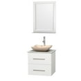 thumbnail image 1 of Wyndham Collection WCVW00924SWHCMOVM24 24" Wall Mounted / Floating Vanity Set, 1 of 7