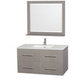 thumbnail image 1 of Wyndham Collection Centra 42'' Single Bathroom Vanity Set with Mirror, 1 of 7