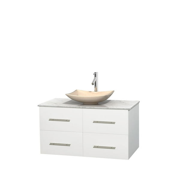 Wyndham Collection WCVW00942SWHCMGS5MXX 42 in. Single Bathro