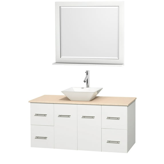 Wyndham Collection WCVW00948SWHIVD2WM36 48 in. Single Bathro