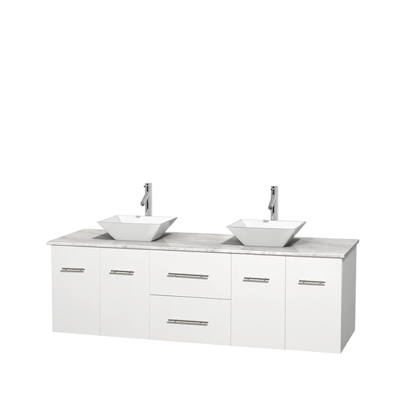 Wyndham Collection WCVW00972DWHCMD2WMXX 72 in. Double Bathro