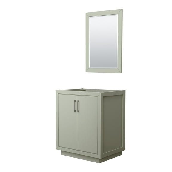 Wyndham Collection Wcf1111-30S-Cx-M24 Icon 30" Single Free Standing Vanity Cabinet - Light