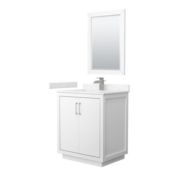 Wyndham Collection Wcf1111-30S-Vca-M24 Icon 30" Free Standing Single Basin Vanity Set -
