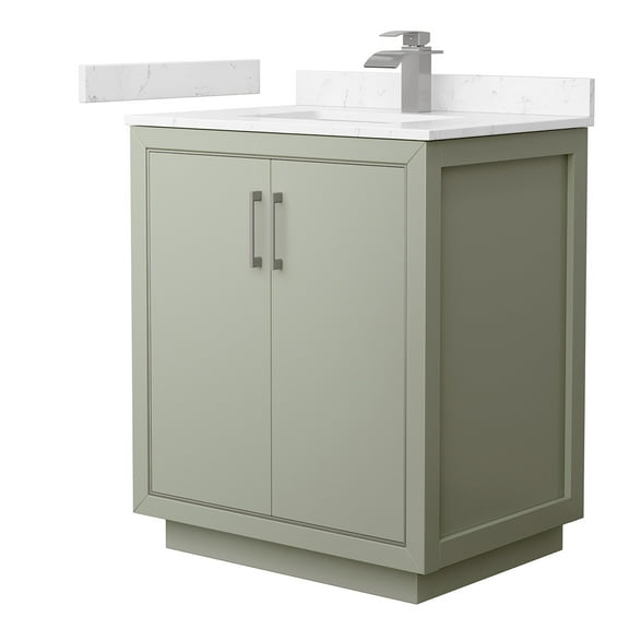 Wyndham Collection Wcf1111-30S-Vca-Mxx Icon 30" Free Standing Single Basin Vanity Set -