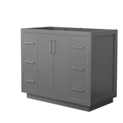 Wyndham Collection WCF111142SKGCXSX Icon 42 Single Free Standing Vanity Cabinet Only