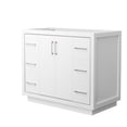 thumbnail image 1 of Wyndham Collection WCF111142SWHCXSXXMXX Icon 42" Single Free Standing Vanity Cabinet Only, 1 of 7