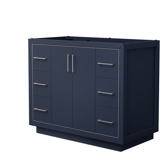 Wyndham Collection WCF111142SBNCXSXXMXX Icon 42" Single Free Standing Vanity Cabinet Only