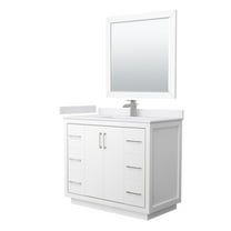Wyndham Collection Wcf1111-42S-Vca-M34 Icon 42" Free Standing Single Basin Vanity Set -
