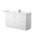 thumbnail image 1 of Wyndham Collection WCF111160SWHWCUNSMXX Icon 60" Free Standing Single Basin Vanity Set -, 1 of 7