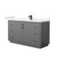 thumbnail image 1 of Wyndham Collection WCF111160SGBC2UNSMXX Icon 60" Free Standing Single Basin Vanity Set -, 1 of 7