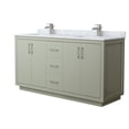 thumbnail image 1 of Wyndham Collection WCF111166DLGCMUNSMXX Icon 66" Free Standing Double Basin Vanity Set -, 1 of 7