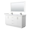 thumbnail image 1 of Wyndham Collection WCF111166DWHWCUNSM58 Icon 66" Free Standing Double Basin Vanity Set -, 1 of 7