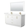 thumbnail image 1 of Wyndham Collection WCF111166DWZC2UNSM58 Icon 66" Free Standing Double Basin Vanity Set -, 1 of 7