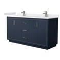 thumbnail image 1 of Wyndham Collection Wcf1111-66D-Vca-Mxx Icon 66" Free Standing Double Basin Vanity Set -, 1 of 7