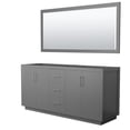 thumbnail image 1 of Wyndham Collection WCF111172DKGCXSXXM70 Icon 71" Double Free Standing Vanity Cabinet -, 1 of 7