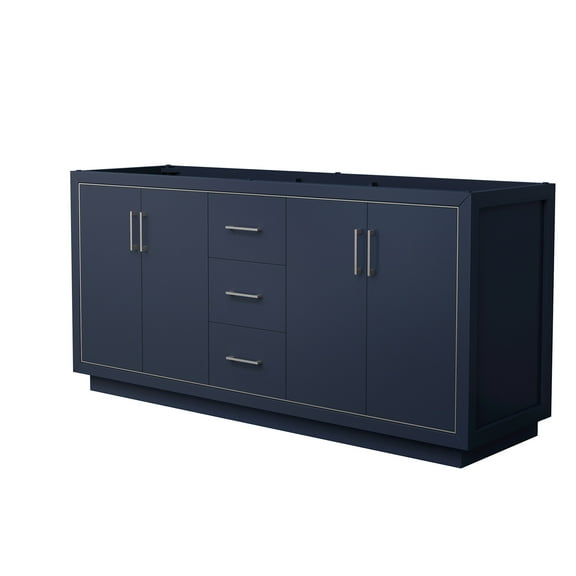 Wyndham Collection WCF111172DBNCXSXXMXX Icon 71" Double Free Standing Vanity Cabinet Only