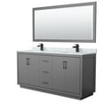 thumbnail image 1 of Wyndham Collection WCF111172DGBCMUNSM70 Icon 72" Free Standing Double Basin Vanity Set -, 1 of 7