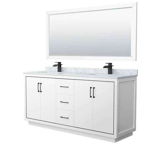 Wyndham Collection Wcf1111-72D-Nat-M70 Icon 72" Free Standing Double Basin Vanity Set -