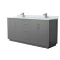 thumbnail image 1 of Wyndham Collection WCF111172DKGCMUNSMXX Icon 72" Free Standing Double Basin Vanity Set -, 1 of 7