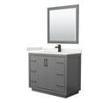 thumbnail image 1 of Wyndham Collection WCF111142SGBWQUNSM34 Icon 42" Free Standing Single Basin Vanity Set -, 1 of 7