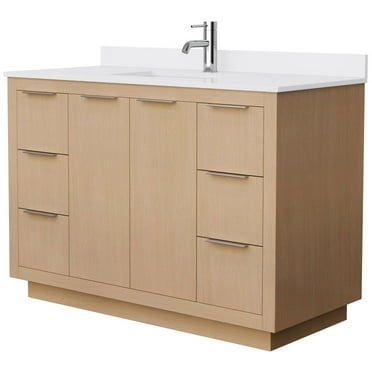 Wyndham Collection Wcf282848s-Vca-Unsmxx Maroni 48" Free Standing Single Basin Vanity Set