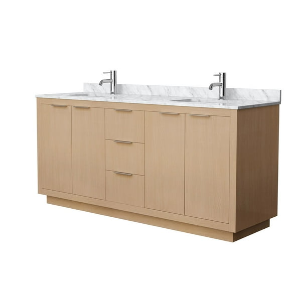 Wyndham Collection Wcf282872d-Nat-Unsmxx Maroni 72" Free Standing Double Basin Vanity Set