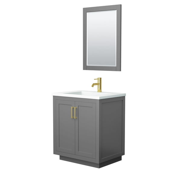 Wyndham Collection Wcf2929-30S-1Int-M24 Miranda 30" Free Standing Single Basin Vanity Set