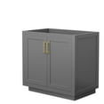 thumbnail image 1 of Wyndham Collection Wcf2929-36S-Cx-Mxx Miranda 36" Single Free Standing Vanity Cabinet Only, 1 of 7