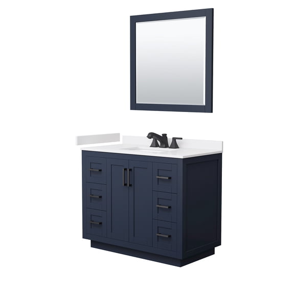 Wyndham Collection Wcf2929-42S-Vca-Us3m34 Miranda 42" Free Standing Single Basin Vanity