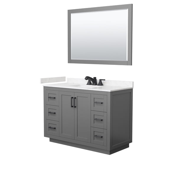 Wyndham Collection Wcf2929-48S-Vca-Us3m46 Miranda 48" Free Standing Single Basin Vanity
