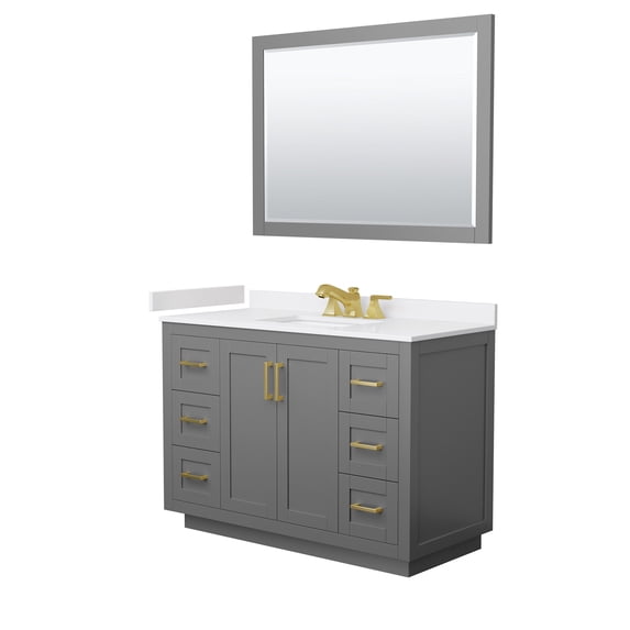 Wyndham Collection Wcf2929-48S-Vca-Us3m46 Miranda 48" Free Standing Single Basin Vanity