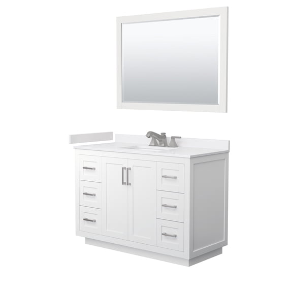 Wyndham Collection Wcf2929-48S-Vca-Us3m46 Miranda 48" Free Standing Single Basin Vanity