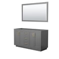thumbnail image 1 of Wyndham Collection WCF292960DGGCXSXXM58 Miranda 60" Double Free Standing Vanity Cabinet -, 1 of 7