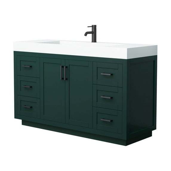 Wyndham Collection Wcf2929-60S-4Int-Mxx Miranda 60" Free Standing Single Basin Vanity Set