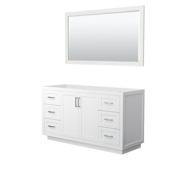 Wyndham Collection Wcf2929-60S-Cx-M58 Miranda 60" Single Free Standing Vanity Cabinet -