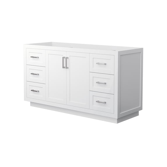 Wyndham Collection WCF292960SWHCXSXXMXX Miranda 60" Single Free Standing Vanity Cabinet
