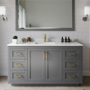 Wyndham Collection Wcf2929-60S-Vca-M58 Miranda 60" Free Standing Single Basin Vanity Set -